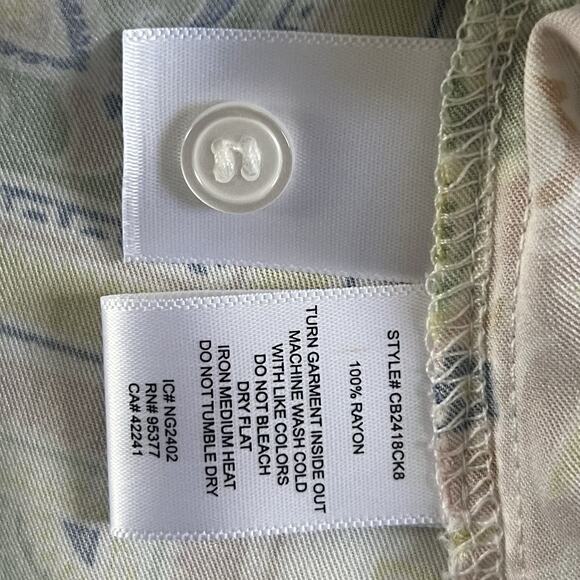 NWT Sanctuary The Vintage Scarf Paisley Long Sleeve Button-Up Shirt - Picture 8 of 8